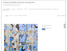Tablet Screenshot of dianesanbornart.com
